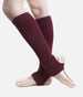 Cotton Knit Stirrup Legwarmers - 2301