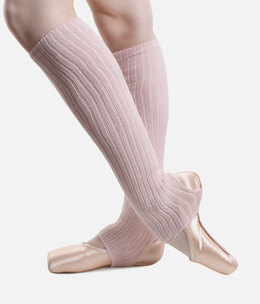 Cotton Knit Stirrup Legwarmers - 2301