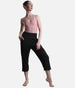 Loose-Fitting Capri Dance Pants, Soft Cotton - SD2407