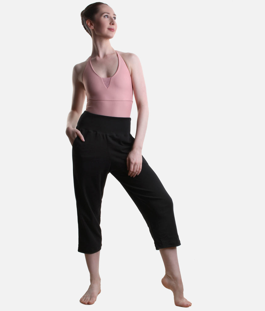 Loose-Fitting Capri Dance Pants, Soft Cotton - SD2407