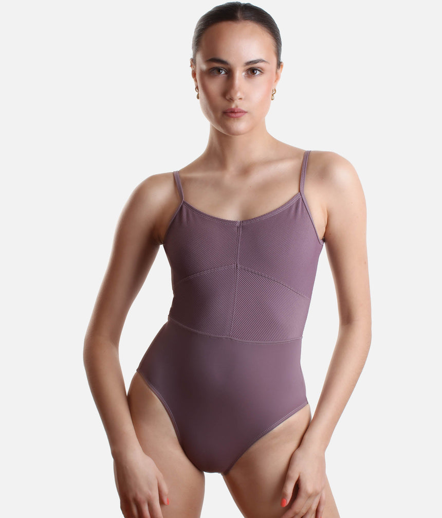 Balletcore Ribbed Design, Camisole Leotard - 2650