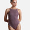 Balletcore High Neck Camisole Leotard, Ribbed Texture Dancewear - 2654