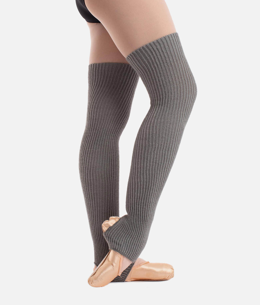 Long Knit Stirrup Legwarmers - 2656