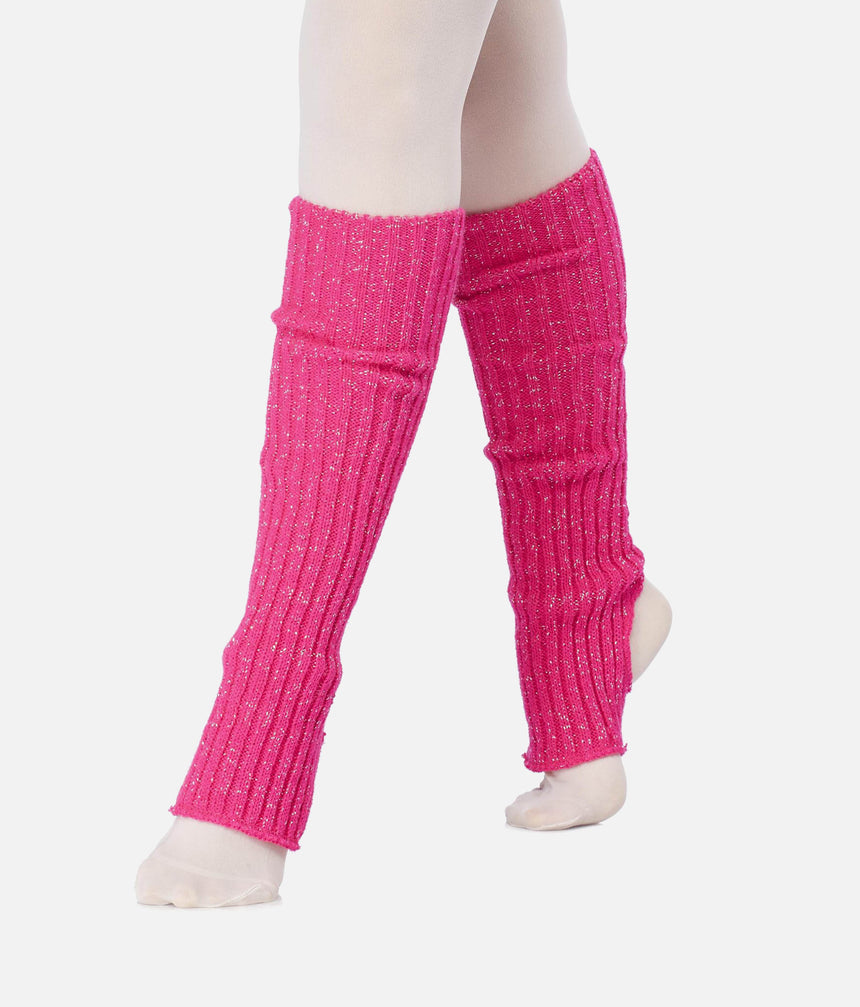 Short Stirrup Legwarmers With Metalic Thread - 2663