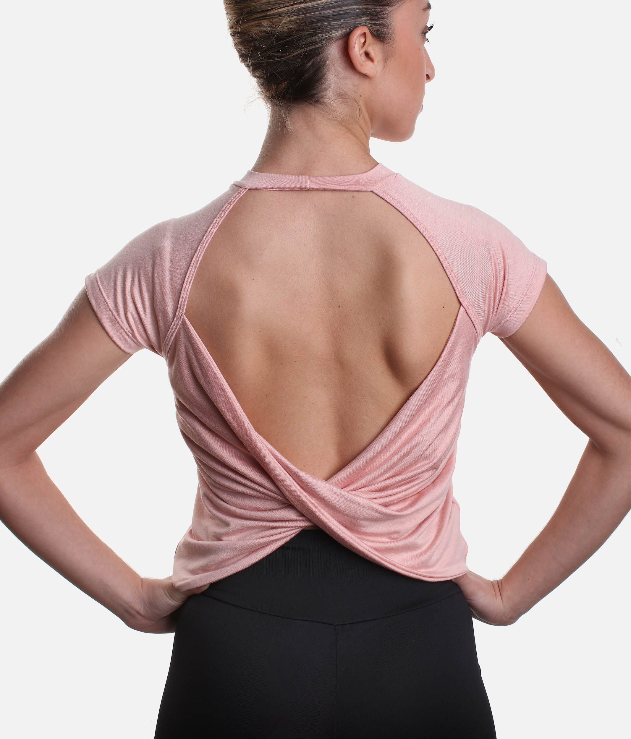 Twist Back Activewear Top - 2684