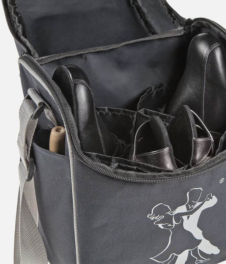 Dance Shoe Bag for 1–2 Pairs, Ballroom & Latin with Anti-Scratch Divider - 3984