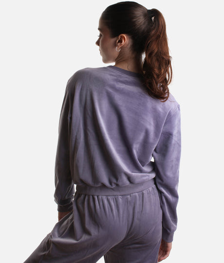 Caroline Velvet Crew Neck Jumper for Dancers, Ultar Soft Warm-Up Sweater - Z30015