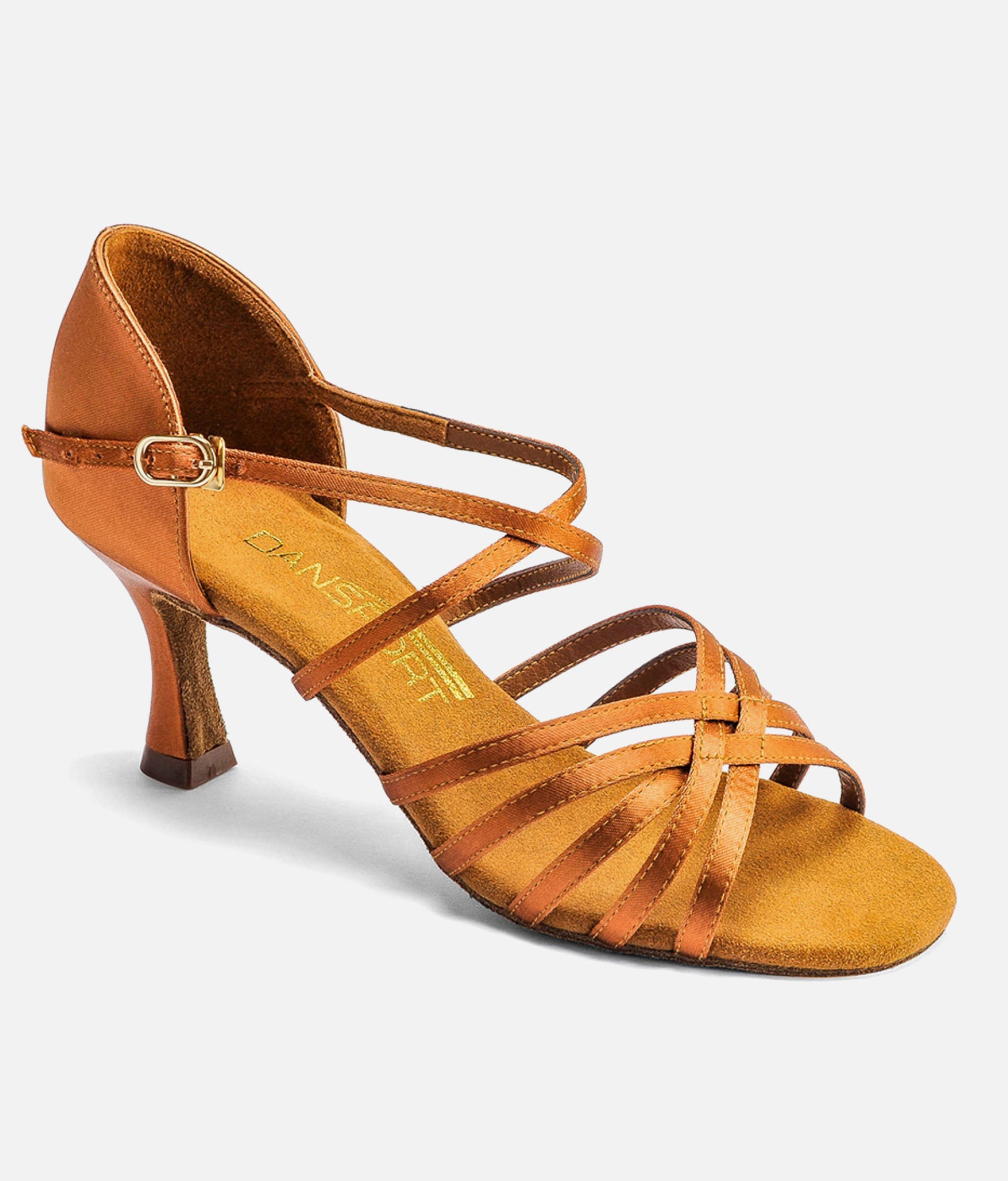 Tan Satin Latin Shoe - L 3007