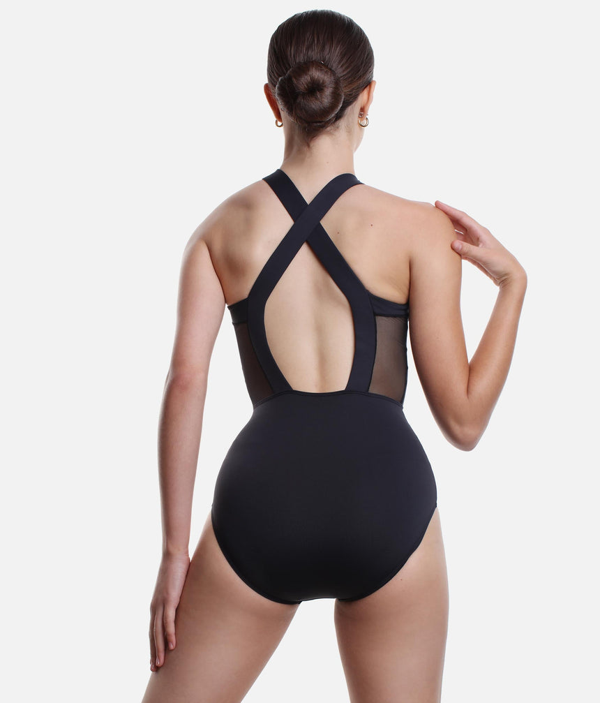 Cross Back Straps Leotard - 31617