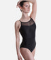 Camisole Dance Leotard, Embroidered Mesh Detail - 31642