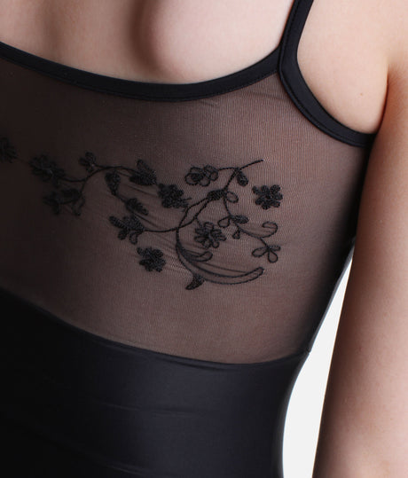 Embroidered Camisole Leotard - 31642