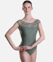 Low Back Embriodery Detail Leotard - 31644