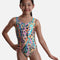 Girl's Sleeveless Gymnastics Leotard, Colourful Leopard - 37822 (LYNX)