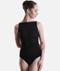 Boat Neck Dance Leotard, Mesh Back - 4115