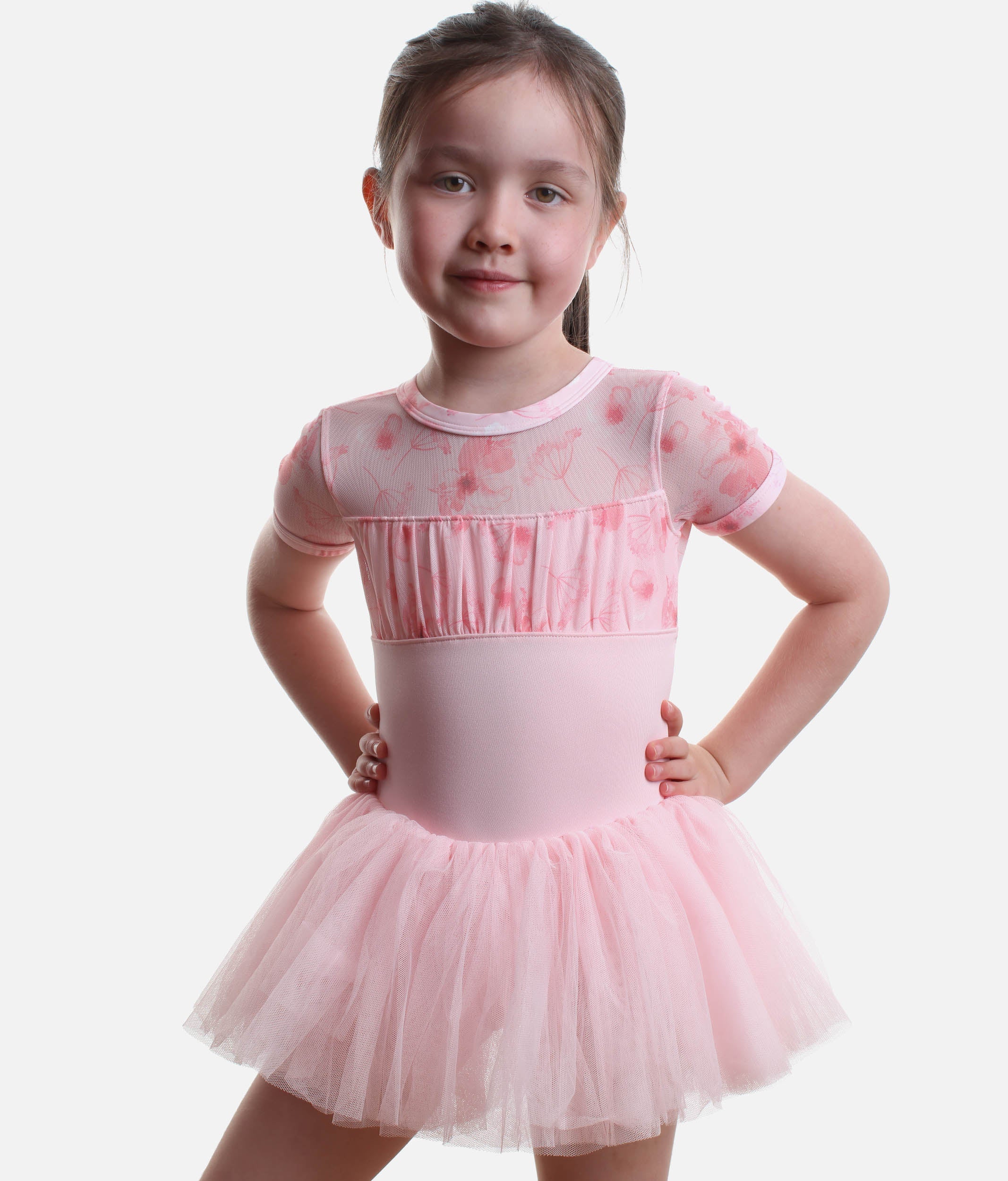 Girls Cap Sleeve Tutu Dress - 4282