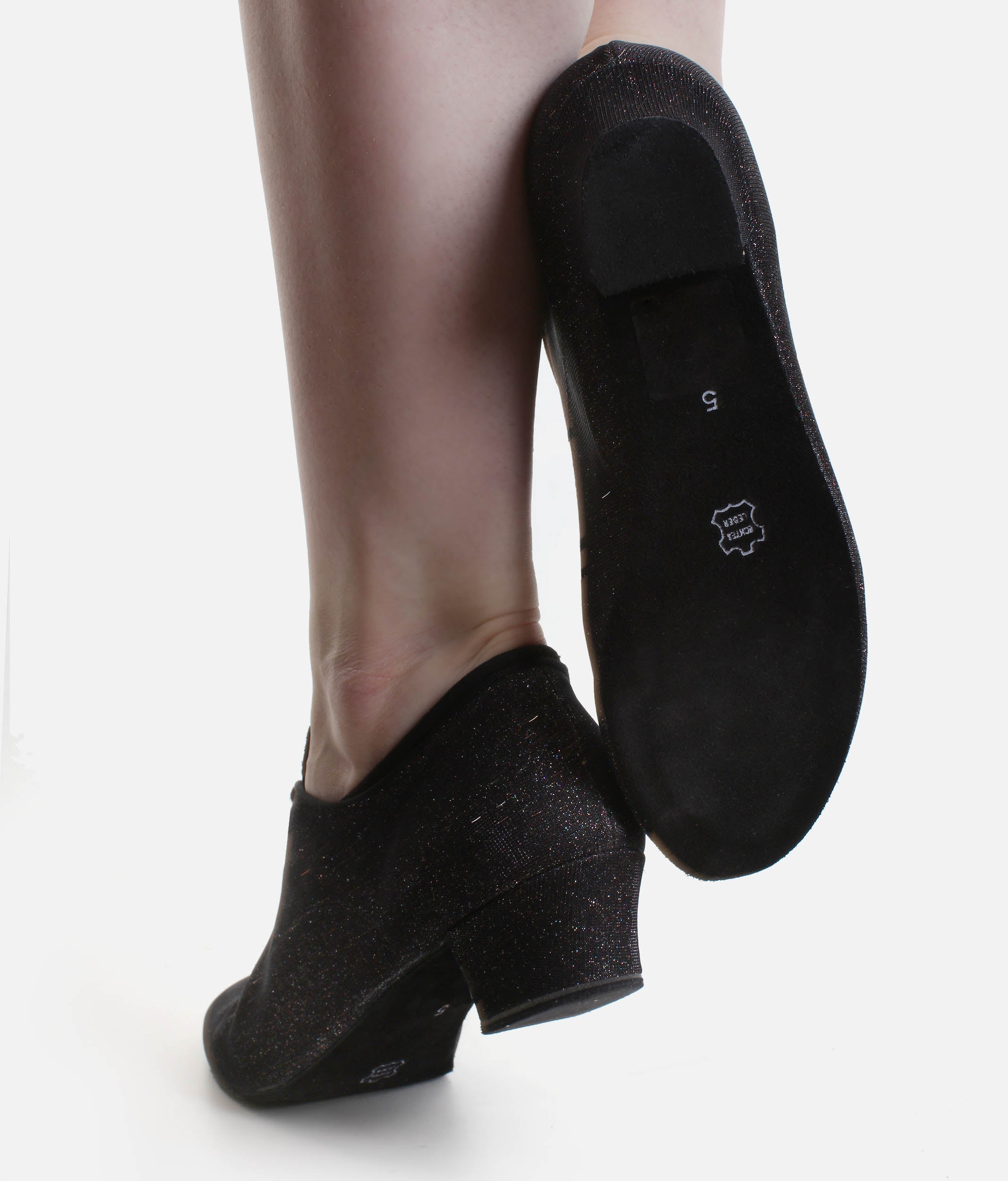 Ladies Practice Dance Shoes, Stable Heel and Wide Fit 