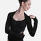 Long Sleeve Shrug With Thumb Holes - 6277