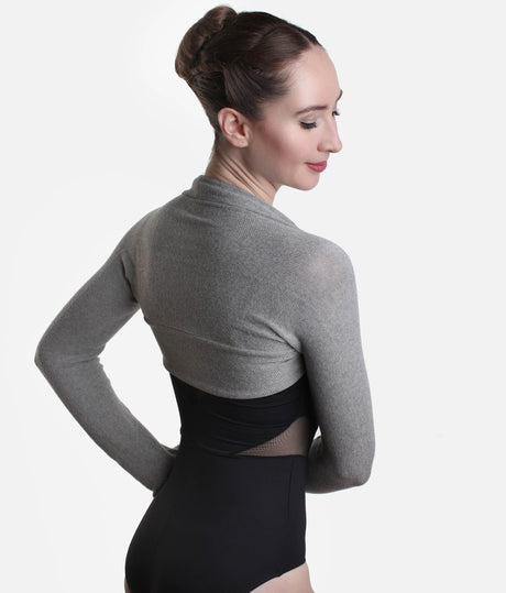 Long Sleeve Shrug With Thumb Holes - 6277