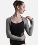 Long Sleeve Ballet Shrug, Knitted Dance Warm-Up with Thumb Holes - 6277