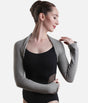 Long Sleeve Ballet Shrug, Knitted Dance Warm-Up with Thumb Holes - 6277