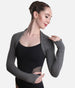 Long Sleeve Shrug With Thumb Holes - 6277