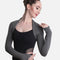 Long Sleeve Shrug With Thumb Holes - 6277
