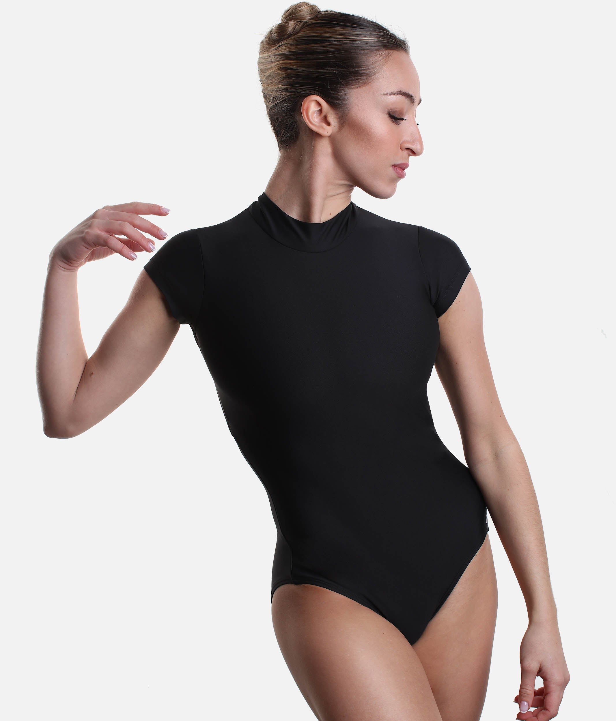 High Neck Dance Leotard, Open Back - 633