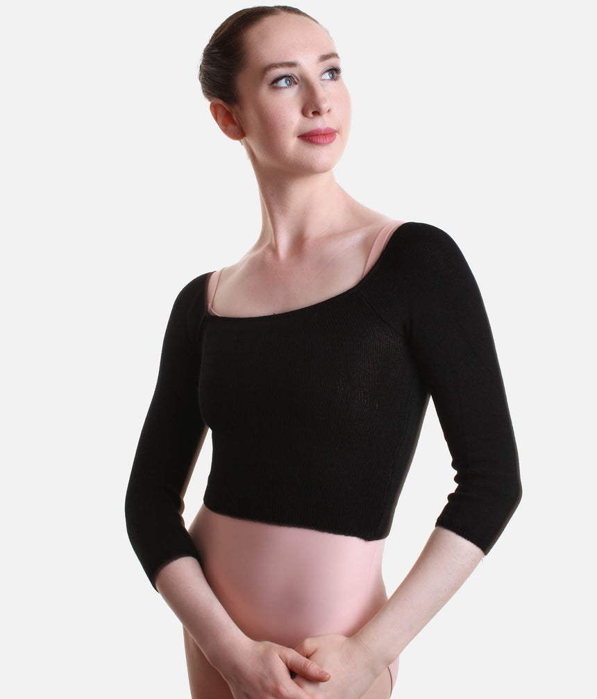 Bamboo Knit Ballet Crop Top - 6620