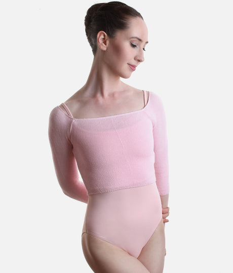 Bamboo Knit Ballet Crop Top - 6620