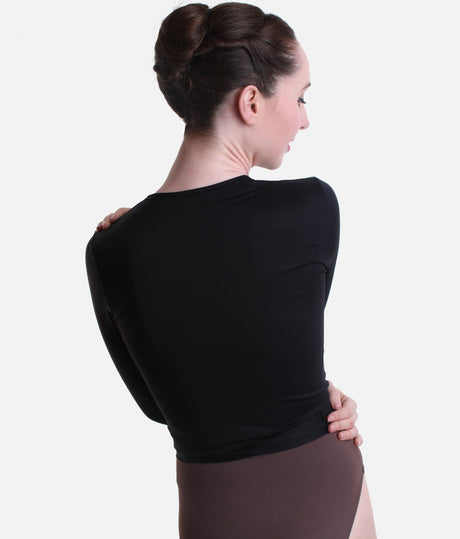 Long-sleeved Crossover for Ballet & Pilates, Dance Warm-Up Essential - 6643