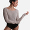 HUMAIRA Raglan Sleeve Cropped Dance Sweater, Ballet Warmup Layer - 6674