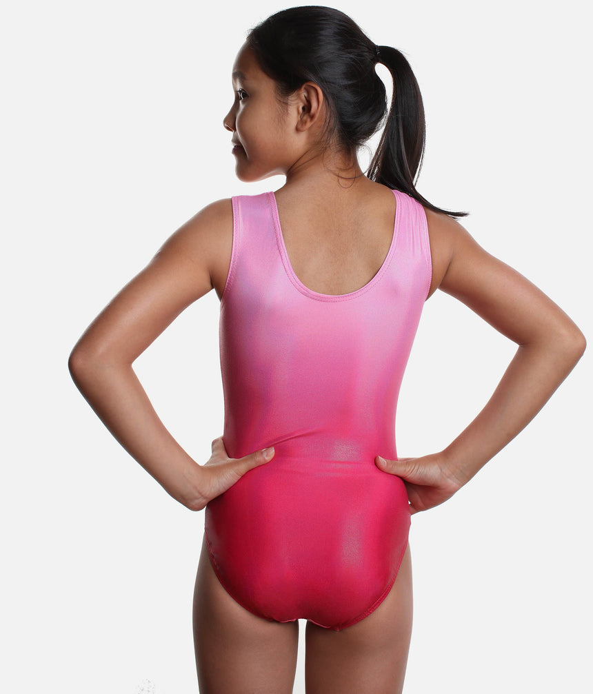 Ombré Gymnastics Sleeveless Leotard - Z678 Candyfloss