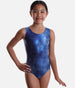 Printed Girl's Gymnastics Leotard - 7822 (ICE CAVE)