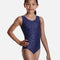 Girl's Sleeveless Gymnastics Leotard, Dreamy Stars - 7822 (SKY)