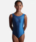 Girls Competition Gymnastics Leotard, Sparkly Midnight Blue - 7851