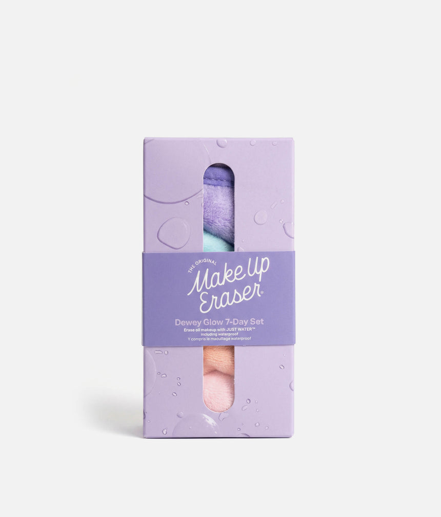 Dewy Glow 7-Day MakeUp Eraser Set, Soft Exfoliating