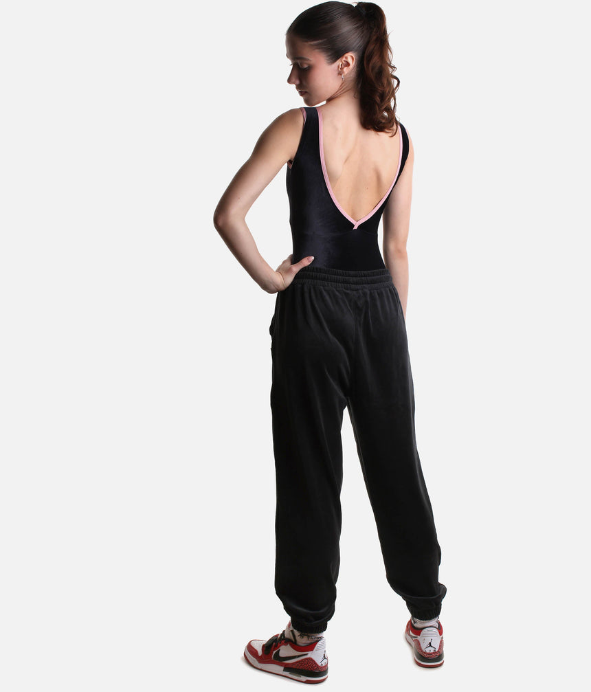 Velvet Sweatpant for Dancers, High-Waist Warm-Up Joggers with Pockets - P80003