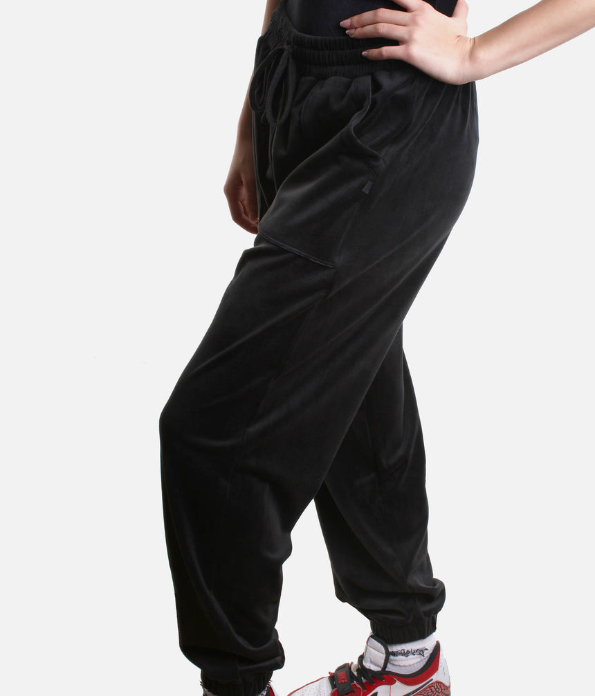 Velvet Sweatpant for Dancers, High-Waist Warm-Up Joggers with Pockets - P80003