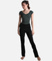 Solstice Knit Dance Pants, High-Waist Bootcut Warm-Up Trousers - P80005