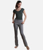 Solstice Knit Dance Pants, High-Waist Bootcut Warm-Up Trousers - P80005