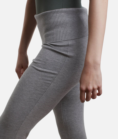 Solstice Knit Dance Pants, High-Waist Bootcut Warm-Up Trousers - P80005
