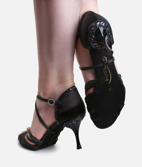 Glitter Detail Ballroom & Latin Shoes, Comfort Fit & 55mm Heel - PD800