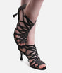 Premium Latin Dance Shoes, Lightweight with Open Toe, 60mm Flare Heel - PD803