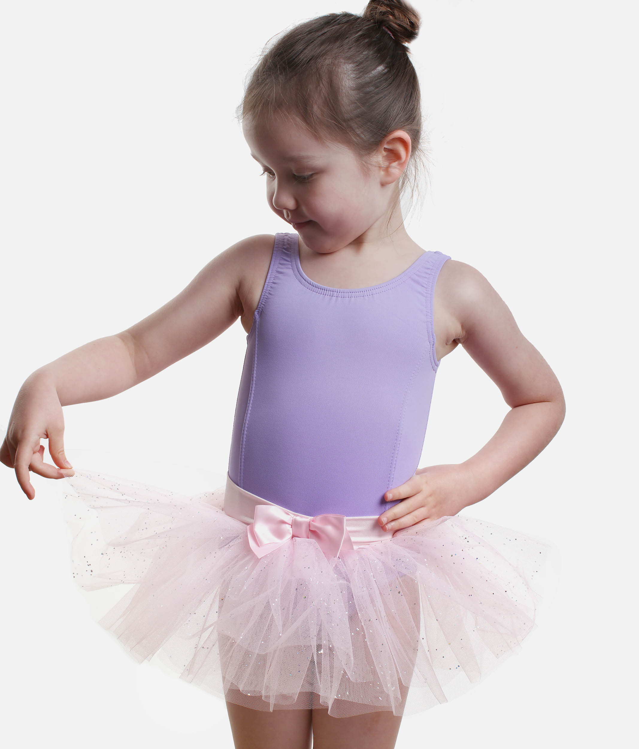 Girls Sequin Tutu Skirt with Bow - 9815