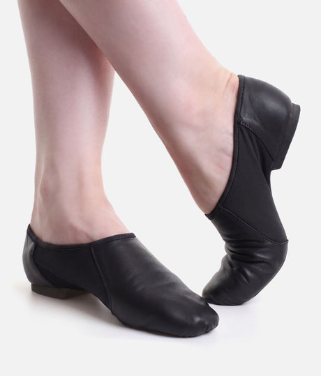 BLOCH Neo-Flex Leather Slip-On Jazz Shoes • S0495 Black