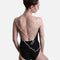 Modern Camisole Dance Leotard with Unique Line Art Back