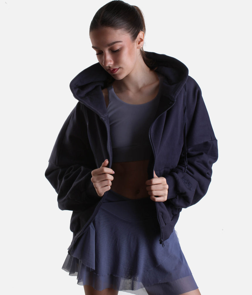 Oversized CLOUD HOODIE, Ultra-Comfy Full-Zip with Pockets