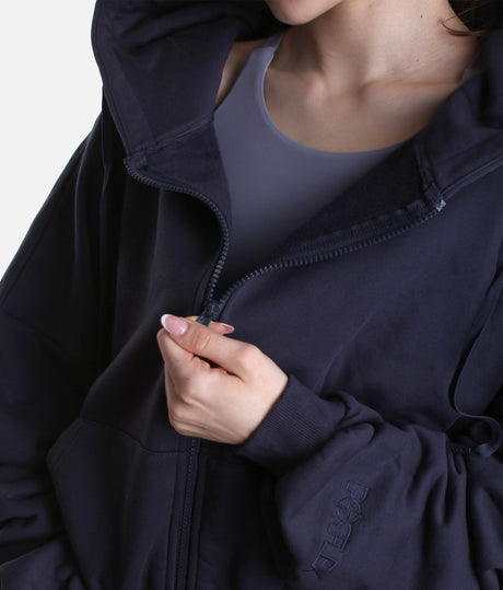 Oversized CLOUD HOODIE, Ultra-Comfy Full-Zip with Pockets