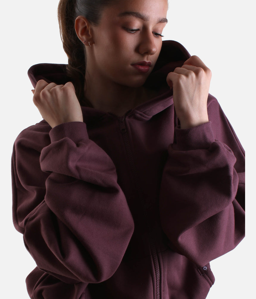 Oversized CLOUD HOODIE, Ultra-Comfy Full-Zip with Pockets