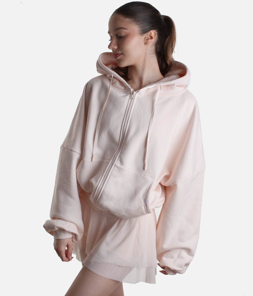 Oversized CLOUD HOODIE, Ultra-Comfy Full-Zip with Pockets